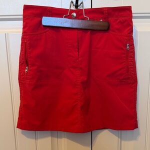 n’vo Red Golf Skirt SZ 2 EUC
